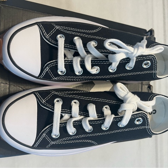 Converse Black and White Platform Low-Top Sneakers unisex M 8.5 W 10 - Picture 4 of 8
